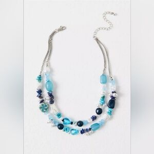 NWT! Free People,  Steal The Show Choker, Turquoise Tonal, NEW!